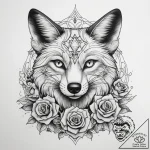 Tattoo sketch fox tattoo, tattoo flash sheet… – tattoo sketch (№1757475832_0, 10.09.2025 03:43) — tattoovalue.net