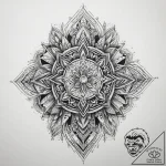 Tattoo sketch blessed portrayal, ink illustra… – tattoo sketch (№1757476222_0, 10.09.2025 03:50) — tattoovalue.net