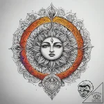 Tattoo sketch slavic spiral with a sun, tatto… – tattoo sketch (№1757476804_0, 10.09.2025 04:00) — tattoovalue.net