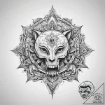 Tattoo sketch a symbolic object – tattoo sketch (№1757477773_0, 10.09.2025 04:16) — tattoovalue.net