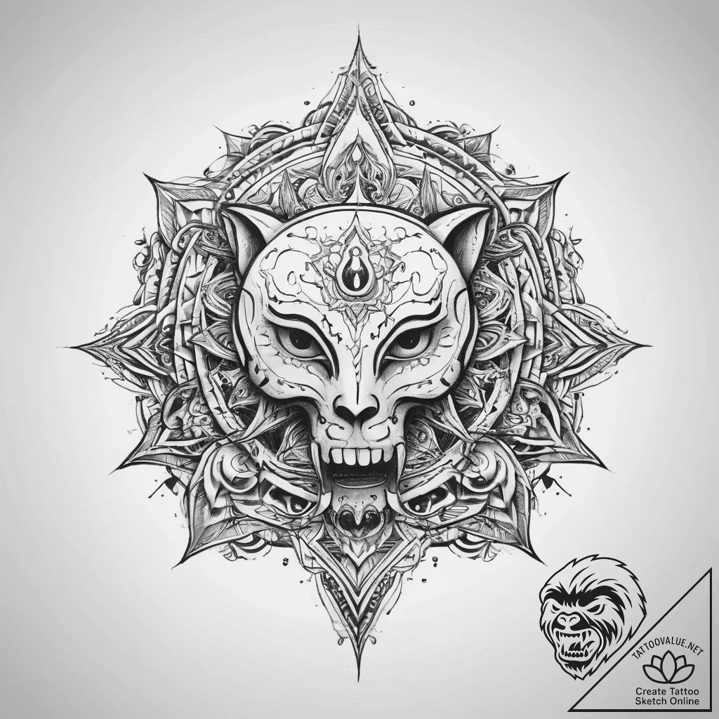 Tattoo sketch a symbolic object - tattoo sketch (№1757477773_0, 10.09.2025 04:16) — tattoovalue.net