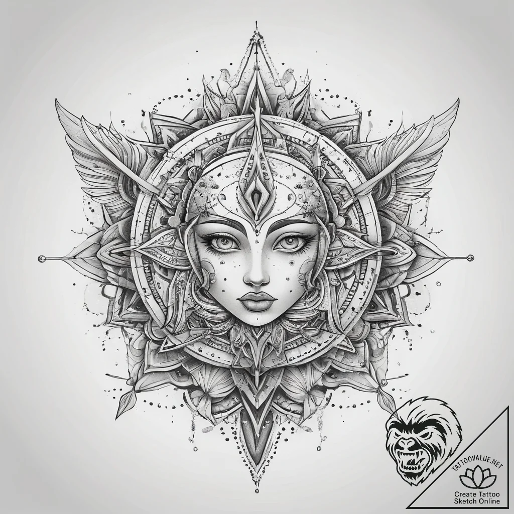 Tattoo sketch cosmic lore, tattoo flash sheet... - tattoo sketch (№1757479323_0, 10.09.2025 04:42) — tattoovalue.net