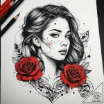 Tattoo sketch passion, tattoo flash sheet des… – tattoo sketch (№1757480876_0, 10.09.2025 05:07) — tattoovalue.net
