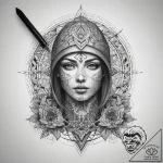 Tattoo sketch soldier with a scissors, ink il… – tattoo sketch (№1757482040_0, 10.09.2025 05:27) — tattoovalue.net
