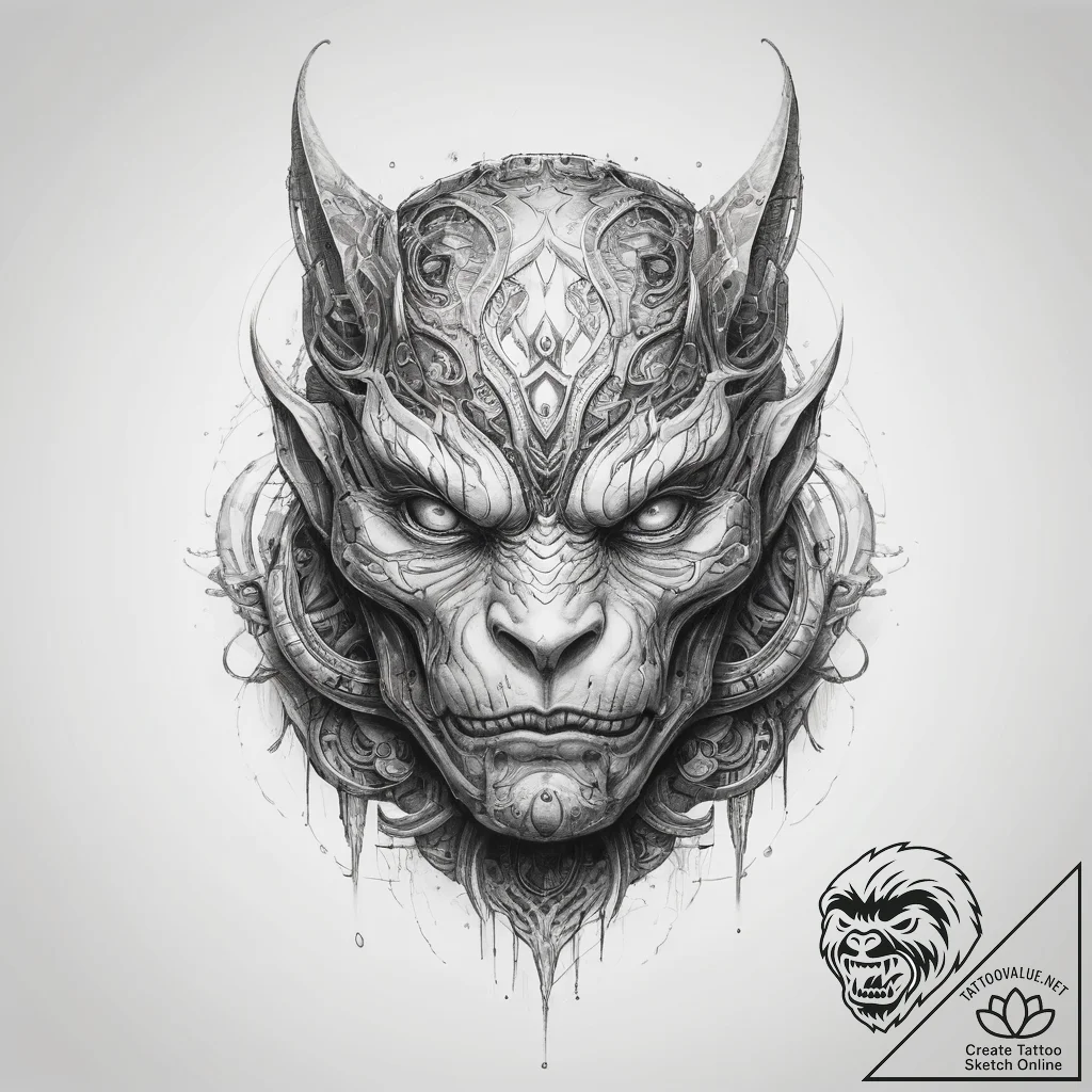 Tattoo sketch sci-fi creature - tattoo sketch (№1757482816_0, 10.09.2025 05:40) — tattoovalue.net