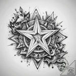 Tattoo sketch stars tattoo, tattoo flash shee… – tattoo sketch (№1757483399_0, 10.09.2025 05:49) — tattoovalue.net