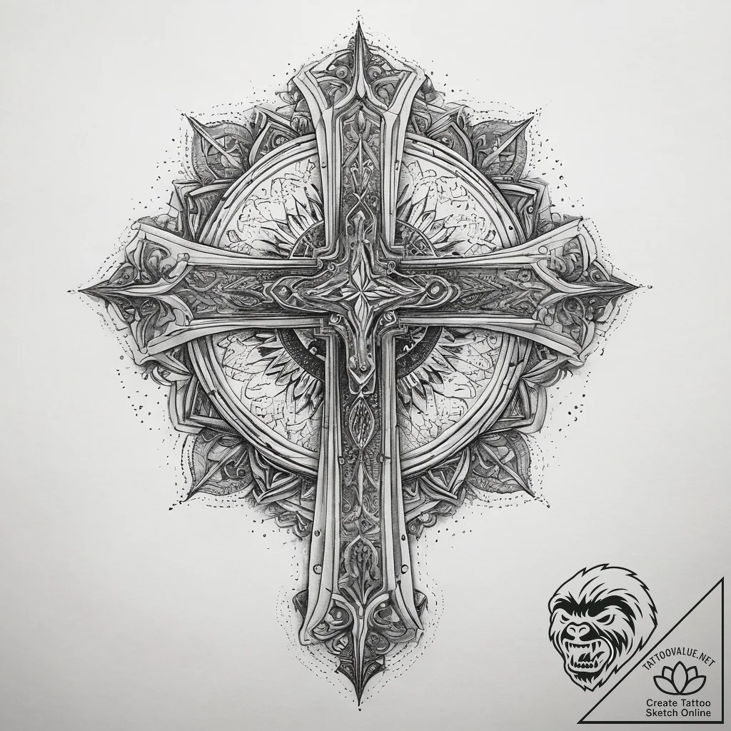 Tattoo sketch blessed realm, tattoo sketch de... - tattoo sketch (№1757483592_0, 10.09.2025 05:53) — tattoovalue.net