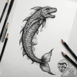 Tattoo sketch leviathan tail, concept art for… – tattoo sketch (№1757484560_0, 10.09.2025 06:09) — tattoovalue.net