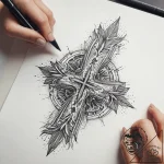 Tattoo sketch hands with a document, tattoo s… – tattoo sketch (№1757487856_0, 10.09.2025 07:04) — tattoovalue.net