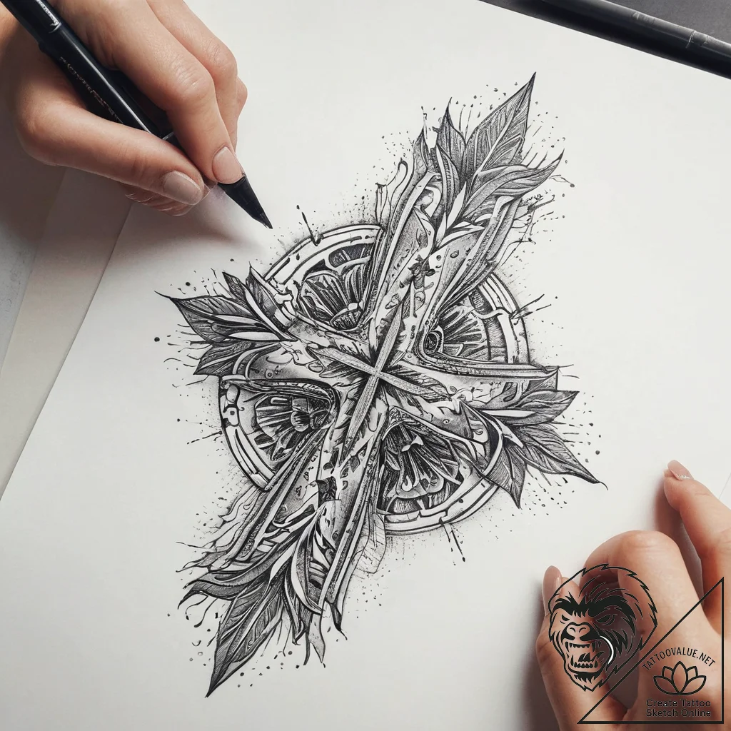 Tattoo sketch hands with a document, tattoo s... - tattoo sketch (№1757487856_0, 10.09.2025 07:04) — tattoovalue.net