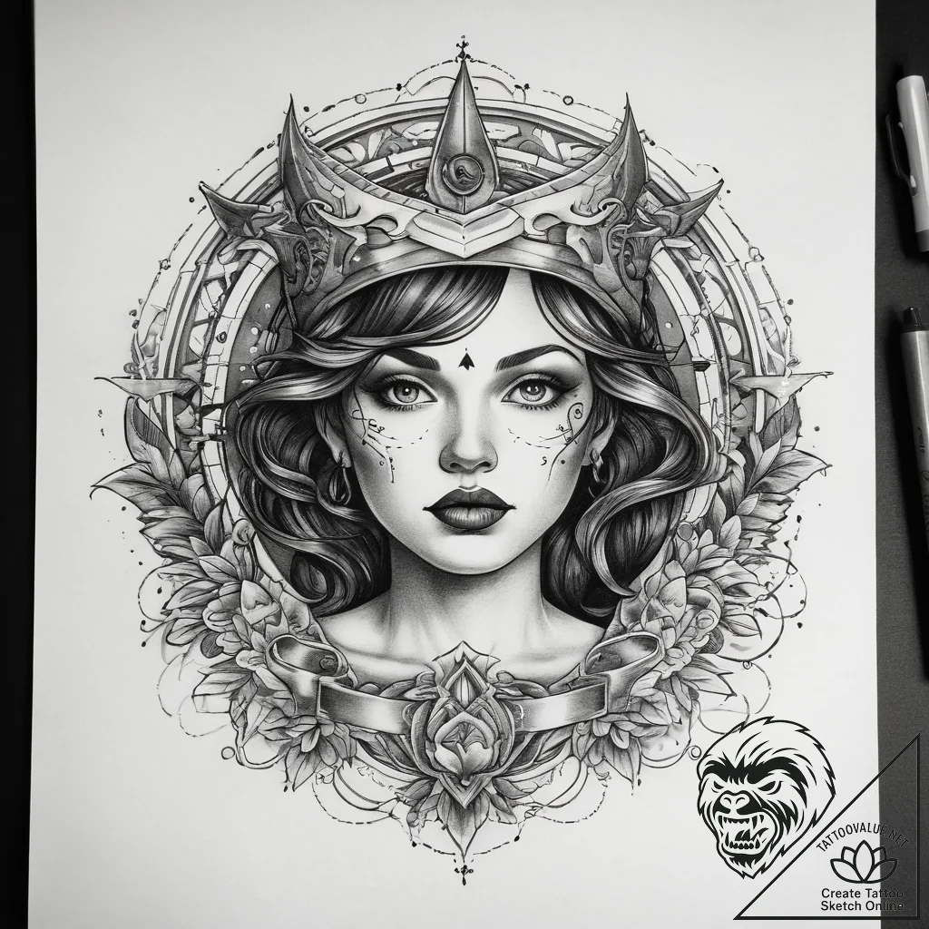 Tattoo sketch cosmic land, concept art for ta... - tattoo sketch (№1757488053_0, 10.09.2025 07:07) — tattoovalue.net