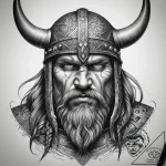 Tattoo sketch viking warrior, ink illustratio… – tattoo sketch (№1757489798_0, 10.09.2025 07:36) — tattoovalue.net