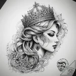 Tattoo sketch princess tattoo, artistic tatto… – tattoo sketch (№1757491929_0, 10.09.2025 08:12) — tattoovalue.net
