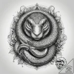 Tattoo sketch handbag with a snake, concept a… – tattoo sketch (№1757492123_0, 10.09.2025 08:15) — tattoovalue.net