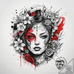 Tattoo sketch узор в виде оленя с рогами, tat… – tattoo sketch (№1757492707_0, 10.09.2025 08:25) — tattoovalue.net