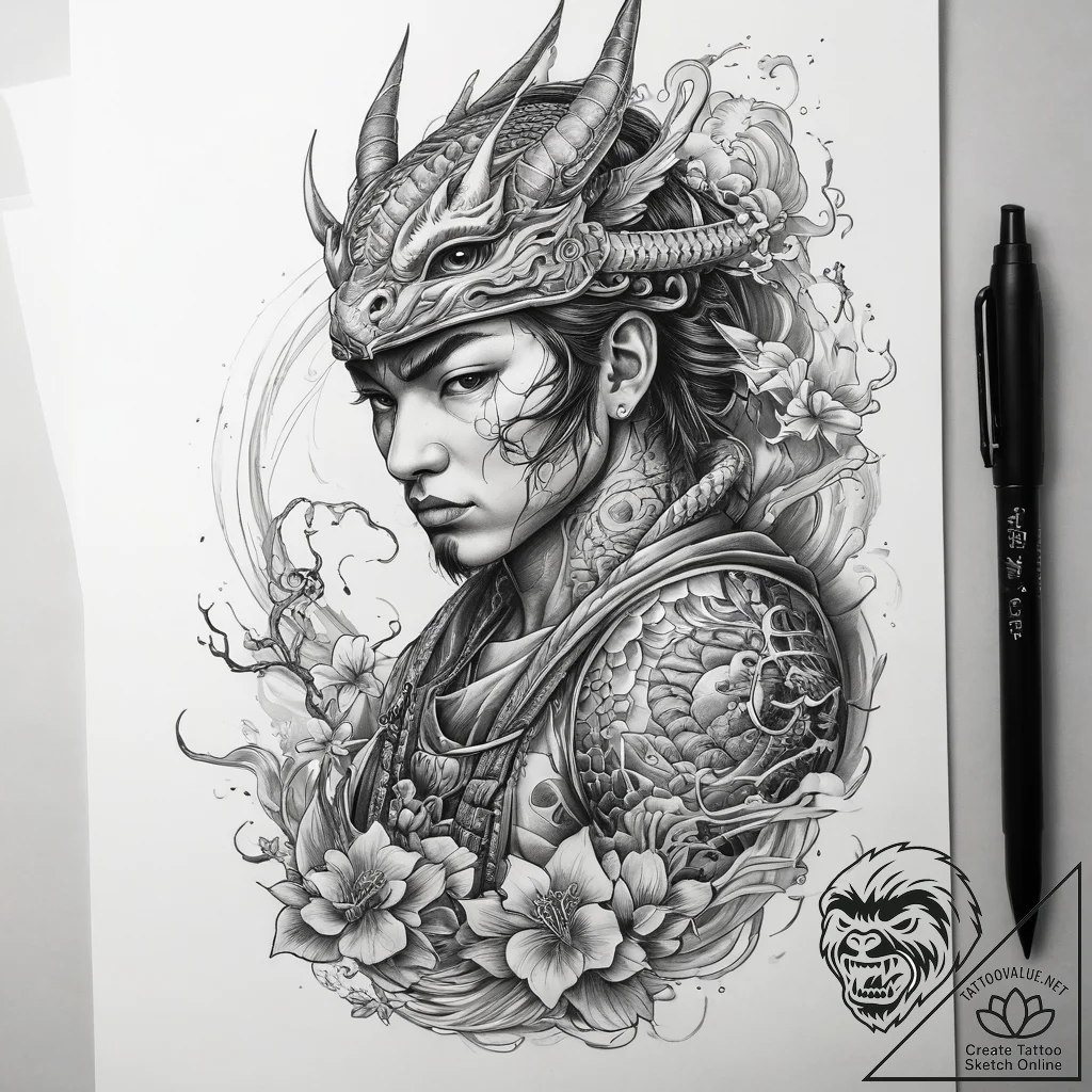 Tattoo sketch soldier with a rope, artistic t... - tattoo sketch (№1757492901_0, 10.09.2025 08:28) — tattoovalue.net