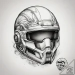 Tattoo sketch helmet, artistic tattoo sketch,… – tattoo sketch (№1757496984_0, 10.09.2025 09:36) — tattoovalue.net
