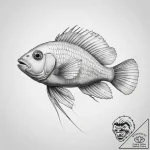 Tattoo sketch cleaner wrasse – tattoo sketch (№1757497373_0, 10.09.2025 09:42) — tattoovalue.net
