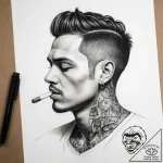 Tattoo sketch coach a person with a whistle,… – tattoo sketch (№1757497953_0, 10.09.2025 09:52) — tattoovalue.net