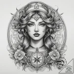 Tattoo sketch goddess tattoo, concept art for… – tattoo sketch (№1757498147_0, 10.09.2025 09:55) — tattoovalue.net