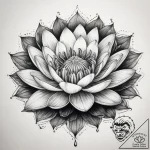 Tattoo sketch water lily, tattoo flash sheet… – tattoo sketch (№1757500281_0, 10.09.2025 10:31) — tattoovalue.net