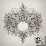 Tattoo sketch tiara with a moon, tattoo line… – tattoo sketch (№1757500475_0, 10.09.2025 10:34) — tattoovalue.net