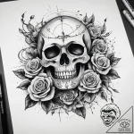 Social & artistic, artistic tattoo sketch, on… – tattoo sketch (№1757501251_0, 10.09.2025 10:47) — tattoovalue.net