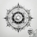Tattoo sketch cosmic beginning – tattoo sketch (№1757506100_0, 10.09.2025 12:08) — tattoovalue.net