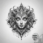 Tattoo sketch spiritual resonance, ink illust… – tattoo sketch (№1757507272_0, 10.09.2025 12:27) — tattoovalue.net