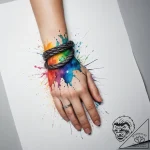 Tattoo sketch hands with a rope, ink illustra… – tattoo sketch (№1757508068_0, 10.09.2025 12:41) — tattoovalue.net