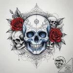Tattoo sketch blue, tattoo line art, clean li… – tattoo sketch (№1757510221_0, 10.09.2025 13:17) — tattoovalue.net