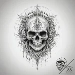 Tattoo sketch cosmic ghost, artistic tattoo s… – tattoo sketch (№1757511801_0, 10.09.2025 13:43) — tattoovalue.net