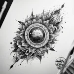 Tattoo sketch cosmic essence, artistic tattoo… – tattoo sketch (№1757512195_0, 10.09.2025 13:49) — tattoovalue.net