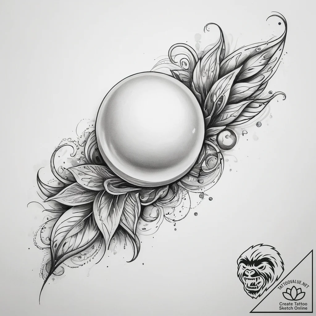 Tattoo sketch pearl - tattoo sketch (№1757512781_0, 10.09.2025 13:59) — tattoovalue.net
