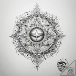 Tattoo sketch cosmic representation – tattoo sketch (№1757513578_0, 10.09.2025 14:12) — tattoovalue.net