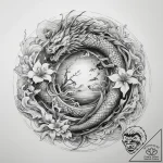 Tattoo sketch four elements in a circle, tatt… – tattoo sketch (№1757514171_0, 10.09.2025 14:22) — tattoovalue.net