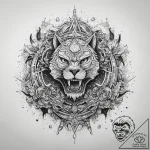 Tattoo sketch cosmic realm, concept art for t… – tattoo sketch (№1757515165_0, 10.09.2025 14:39) — tattoovalue.net