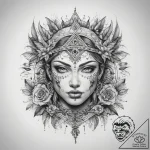 Tattoo sketch village – tattoo sketch (№1757517334_0, 10.09.2025 15:15) — tattoovalue.net
