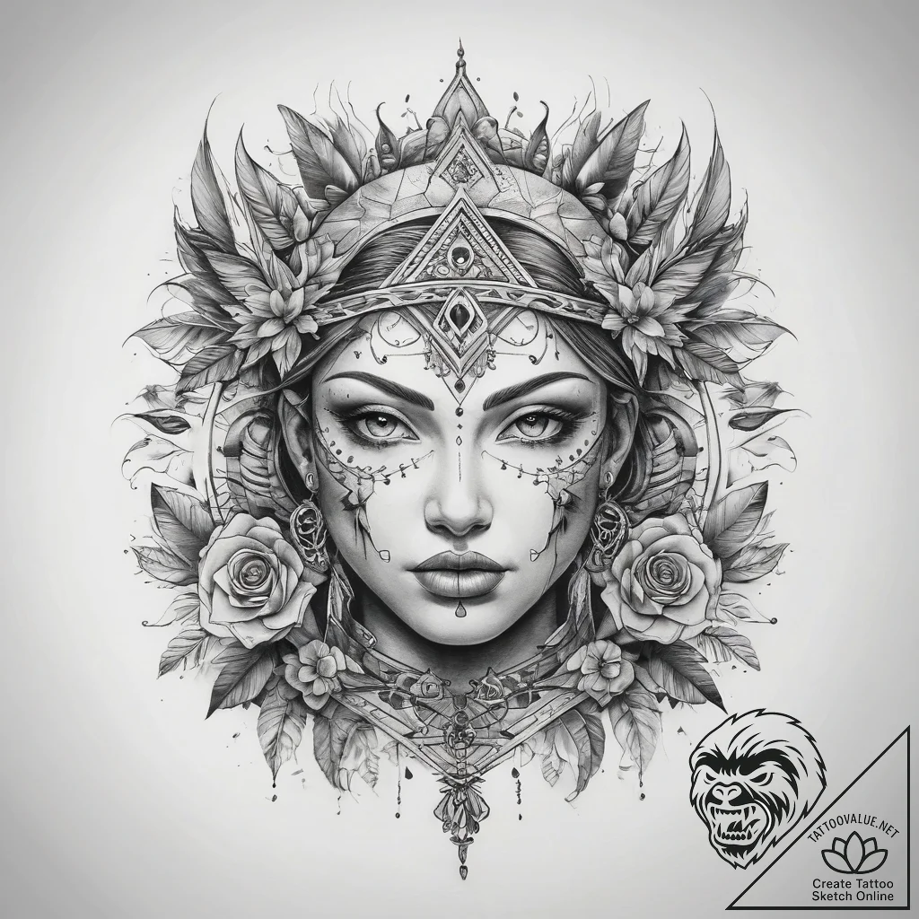 Tattoo sketch village - tattoo sketch (№1757517334_0, 10.09.2025 15:15) — tattoovalue.net