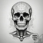 Tattoo sketch skeleton, artistic tattoo sketc… – tattoo sketch (№1757520905_0, 10.09.2025 16:15) — tattoovalue.net