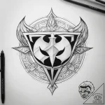 Tattoo sketch teen titans logo – tattoo sketch (№1757521494_0, 10.09.2025 16:24) — tattoovalue.net