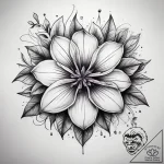 Tattoo sketch lilac flower, tattoo drawing ou… – tattoo sketch (№1757521882_0, 10.09.2025 16:31) — tattoovalue.net
