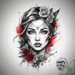 Tattoo sketch a symbolic object, tattoo line… – tattoo sketch (№1757522665_0, 10.09.2025 16:44) — tattoovalue.net