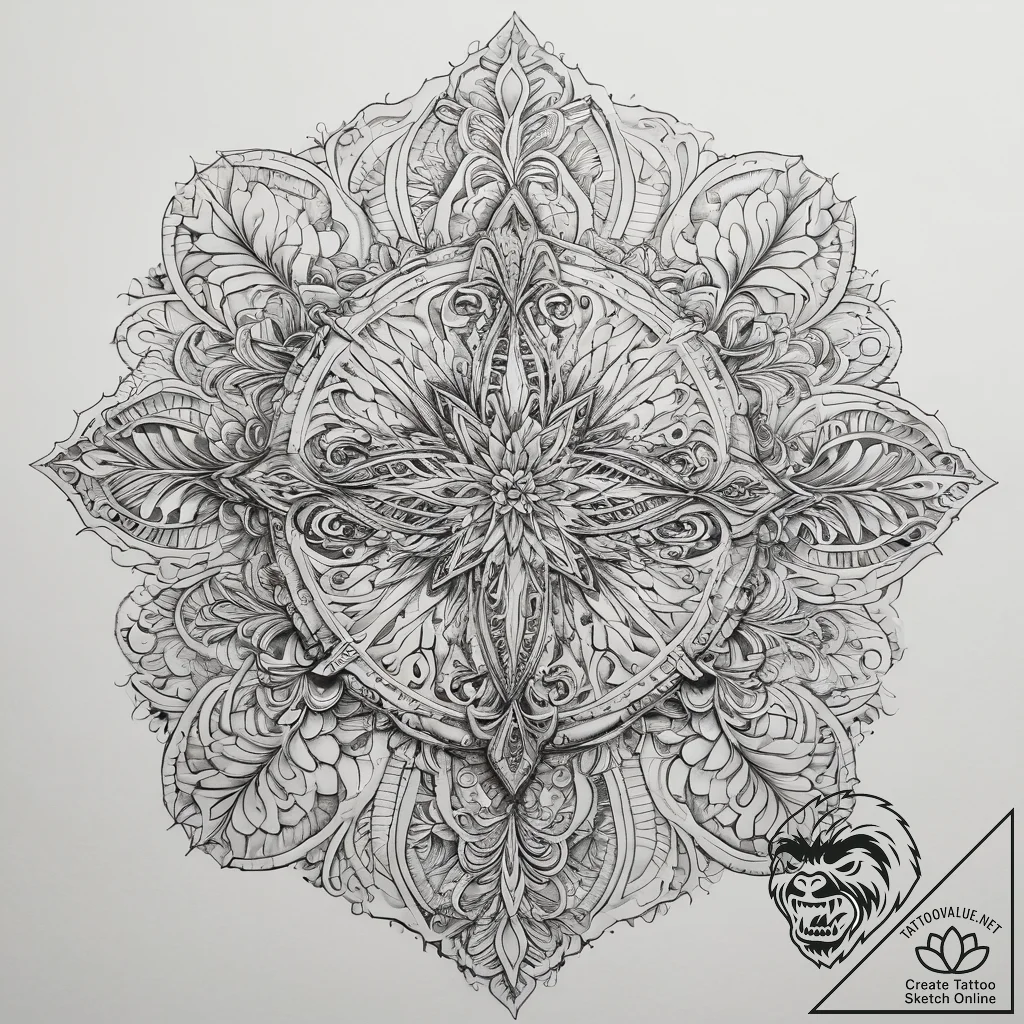 Tattoo sketch coral, tattoo line art, detaile... - tattoo sketch (№1757523056_0, 10.09.2025 16:50) — tattoovalue.net