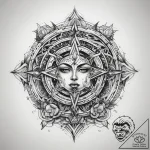 Tattoo sketch cosmic identity, concept art fo… – tattoo sketch (№1757524230_0, 10.09.2025 17:10) — tattoovalue.net