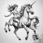 Tattoo sketch centaur – tattoo sketch (№1757525790_0, 10.09.2025 17:36) — tattoovalue.net