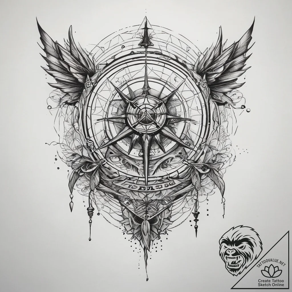 Tattoo sketch узор в виде паутины, concept ar... - tattoo sketch (№1757525983_0, 10.09.2025 17:39) — tattoovalue.net