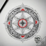 Tattoo sketch gebo rune on a ring, ink illust… – tattoo sketch (№1757529684_0, 10.09.2025 18:41) — tattoovalue.net