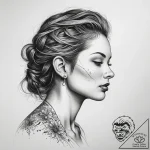 Tattoo sketch expression, artistic tattoo ske… – tattoo sketch (№1757533200_0, 10.09.2025 19:40) — tattoovalue.net