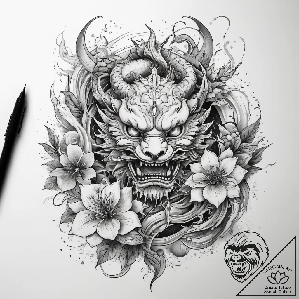 Tattoo sketch hands with a star, ink illustra... - tattoo sketch (№1757533395_0, 10.09.2025 19:43) — tattoovalue.net